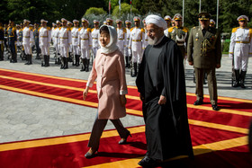 استقبال رسمی از رئیس جمهوری کره جنوبی 